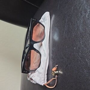 Tory Burch Sunglasses, with original case. Black with black lenses.